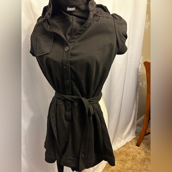 FREDRICKS BLACK ROMPER SHORTS L - Picture 4 of 5